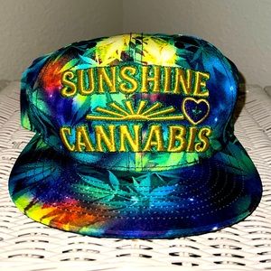Limited Edition Sunshine Cannabis Galaxy SnapBack Baseball Cap (Brand New)